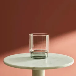 Aaron Probyn RYE Beer / Water Glass, Set of Two - Smoke Grey