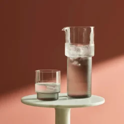 Aaron Probyn RYE Beer / Water Glass, Set of Two - Smoke Grey