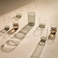 Aaron Probyn RYE Old Fashioned Glass / Short Tumbler, Set of Two - Smoke Grey