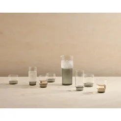 Aaron Probyn RYE Old Fashioned Glass / Short Tumbler, Set of Two - Smoke Grey