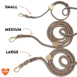 Adjustable Cotton Rope Leash, Wisteria