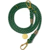 Adjustable Rope Leash, Hunter Green