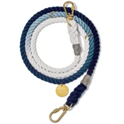 Adjustable Rope Leash, Indigo Ombre