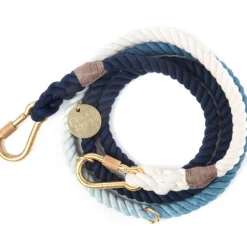 Adjustable Rope Leash, Indigo Ombre