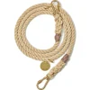 Adjustable Rope Leash, Light Tan