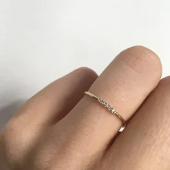 Alinea Pavé Diamond Gold Ring