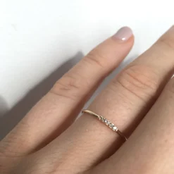 Alinea Pavé Diamond Gold Ring