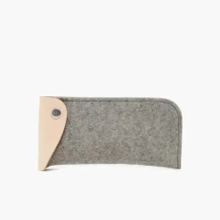 Anzen Felt & Leather Eyeglass Case, Granite