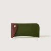 Anzen Felt & Leather Eyeglass Case, Moss