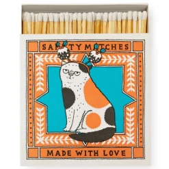 Archivist Gallery Matchbox, Christmas Cat