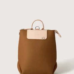 Bedford Merino Wool Midi Backpack in Honey