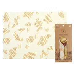 Bee's Wrap Bread Wrap, Honeycomb Print