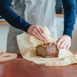 Bee's Wrap Bread Wrap, Honeycomb Print