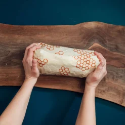 Bee's Wrap Bread Wrap, Honeycomb Print