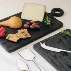 Black Mango Wood Rectangular Serving Board