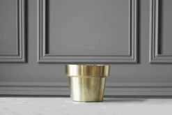 Brushed Brass Flower Pots