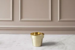 Brushed Brass Flower Pots