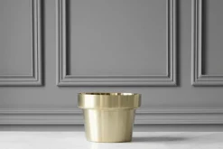 Brushed Brass Flower Pots