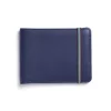 Carré Royal Leather Minimalist Wallet, Navy