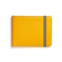 Carré Royal Leather Minimalist Wallet, Yellow