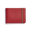 Carré Royal Leather Minimalist Wallet, Red