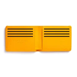 Carré Royal Leather Minimalist Wallet, Yellow