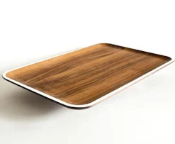 Chroma Walnut Tray, White