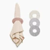 Circle Napkin Rings Set of 4, Sand