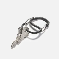Coachwhip Carabiner Key Ring, Vapor Black