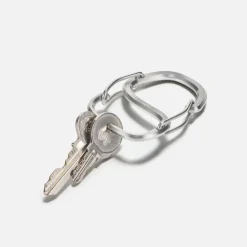 Coachwhip Carabiner Key Ring, Stainless Steel