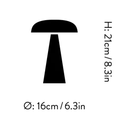 Como Portable Lamp SC53, Stone Blue