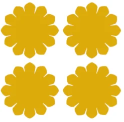 Crest Coasters, Dijon - Set of 4