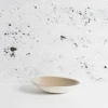 Dadasi Stoneware Dessert Plate, Matte White + Linen
