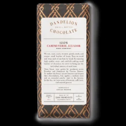 Dandelion Chocolate 100% Bar, Camino Verde