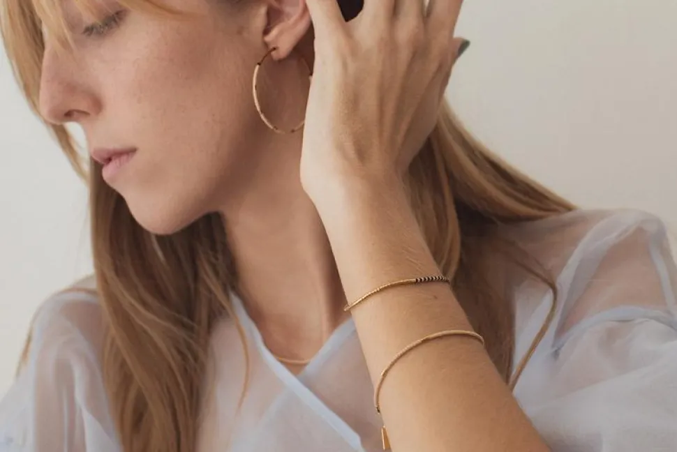 Denali Bracelet, Pink Clay