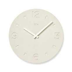 Earth PLA Clock, White