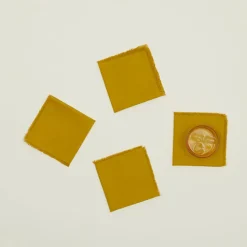 Essential Cocktail Napkins Set of 4, Mustard