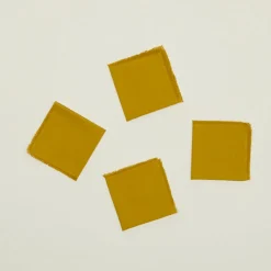 Essential Cocktail Napkins Set of 4, Mustard