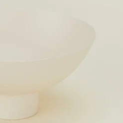 Essential Footed Bowls, Ivory