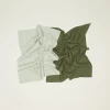 Essential Waffle Dish Towels, Set of 2 - Olive + Sage