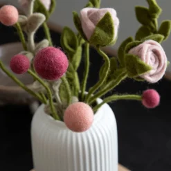 Felt Ball Flower, Large