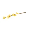 Felt Flowers on Stalk, Light Yellow