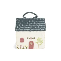 Felt House with Blue Roof