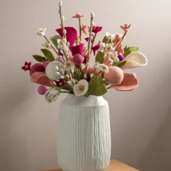 Felt Lily Flower, Dusty Pink