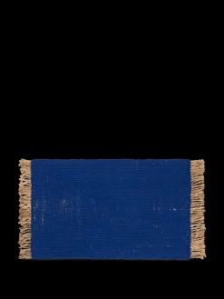 Ferm Living Block Mat, Bright Blue