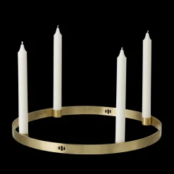 Ferm Living Brass Circle Candleholder, Large