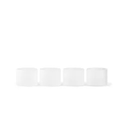 Ferm Living Ripple Low Glasses, Set of 4 - Frost