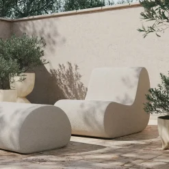 Ferm Living Rouli Boucle Lounge Chair, Off-White