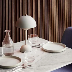 Flowerpot Portable Table Lamp VP9, Matte Grey