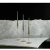 Flute Brass Candlesticks